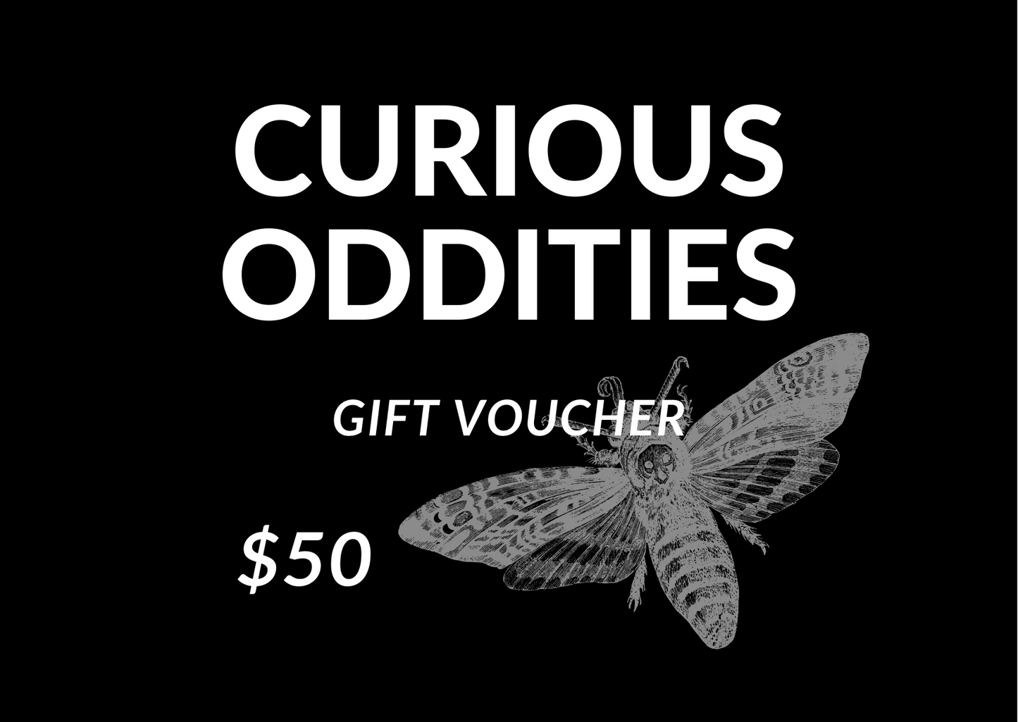 Curious Oddities AU Gift Voucher